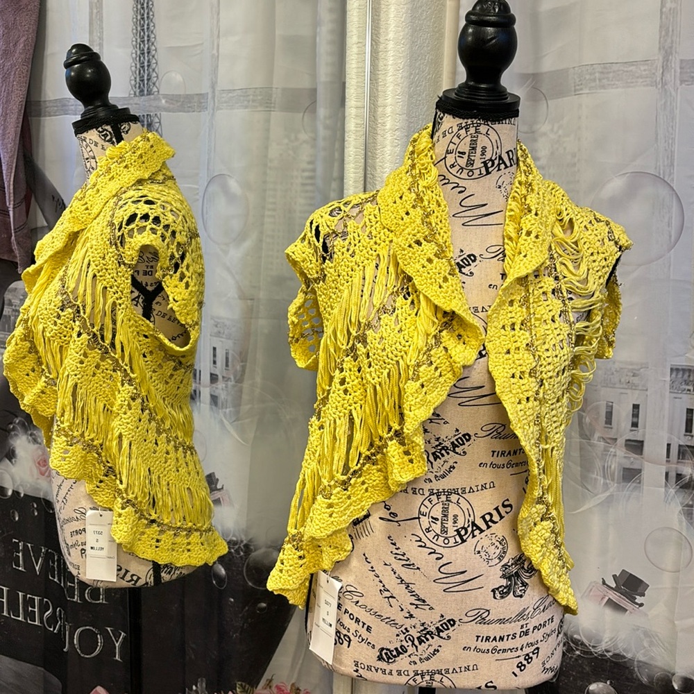 NWT Trendology Crochet Poncho -style Shrug - 2 for $10 Mix & Match